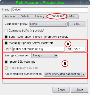 Configuration PSI - Fenetre 3