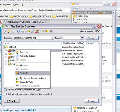 Configuration conferences - Etape 1